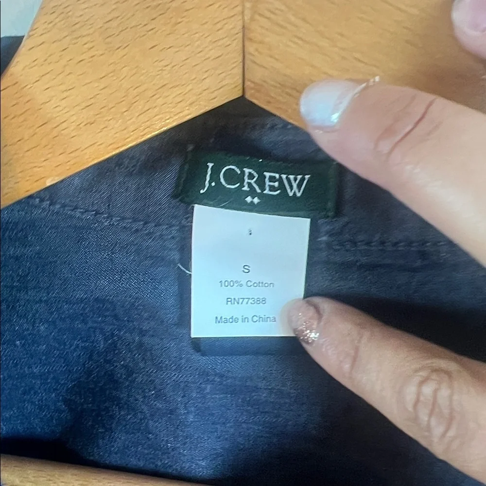 J. Crew 100% cotton Navy Dress